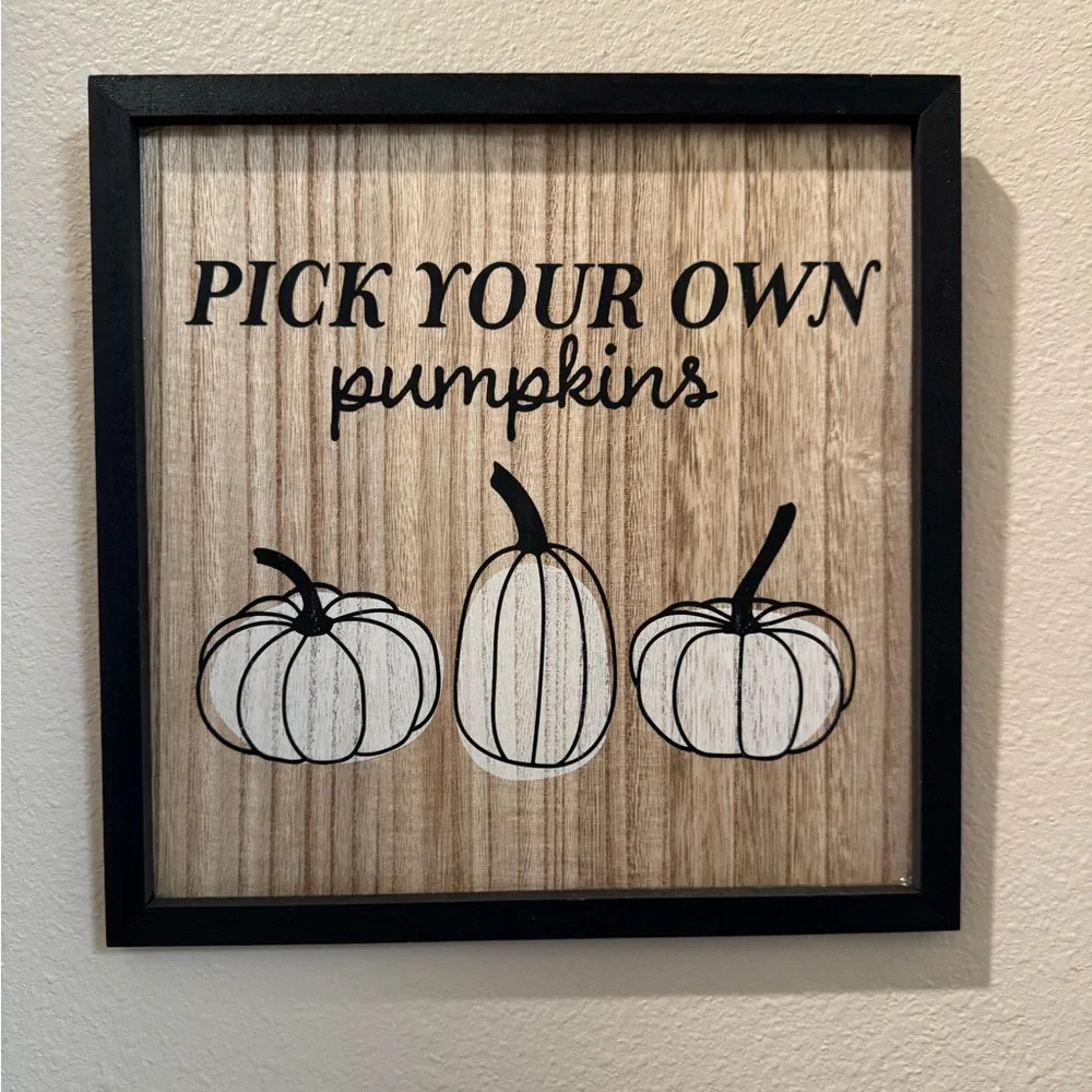 New Pumpkin Wall Decor 12”x12”
